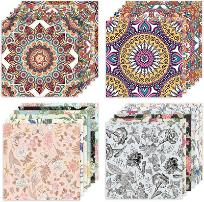 48 Sheets 24 Designs Scrapbook Paper Pad, Scrapbooking DIY Decorative - Image 5