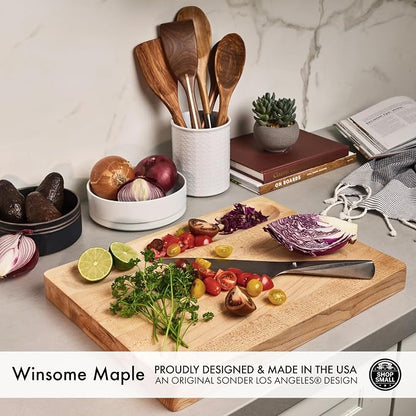 Sonder Los Angeles, Made in USA, Large Thick Maple Wood Cutting Board - Image 8