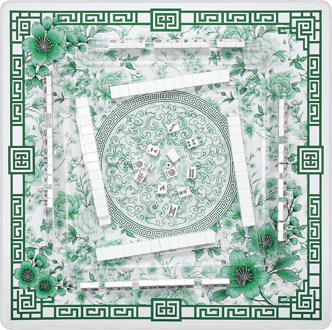 Mahjong Mat for Table 33x33 Inch, Noise-Reducing American Mahjong Mat, Mahjong - Image 6
