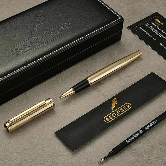 BEILUNER Luxury Gold Rollerball Pen, Stunning Pens - Image 2