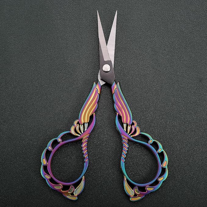 Embroidery Scissors W/Cover Sharp Tip Sewing Crafting Scissor - Image 3