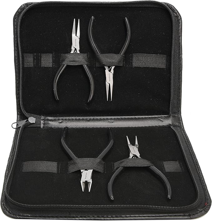 The Beadsmith Slim Line Pliers Set – Extra Fine Tips – 4.5 Inches, 4-Pieces: - Image 4