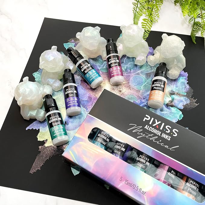 Pixiss Iridescent Color Changing Alcohol Ink Set - Image 8