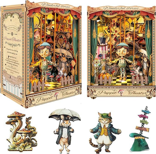Puppet Theater Book Nook Kit by VakiVaki-Specializinginthedesignandproductionofwoodenminiatures