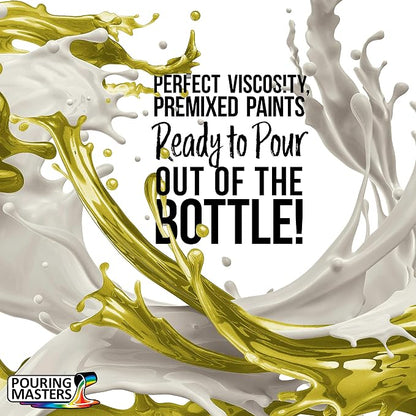 Pouring Masters Lemon Zest Metallic Pearl Ready to Pour Acrylic Pouring Paint - Image 2