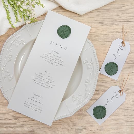 PONATIA Olive Green Wax Seal Stickers - Image 7