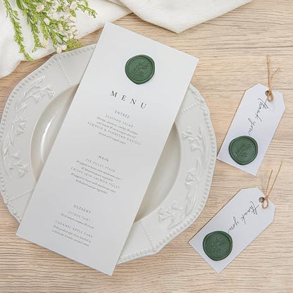 PONATIA Olive Green Wax Seal Stickers - Image 7