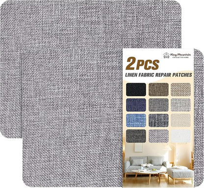 Coarse Linen Repair Patches, Self-Adhesive Linen Fabric Patches, 8X11 inch 2 PCS by ForABetterHomeLife
