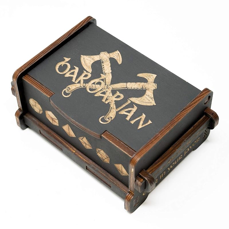 Dice Box - BLACK - 6x4x3 Also holds jewelry and great by Handmade