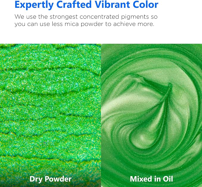 Rolio Premium Green Mica Powder - Image 2