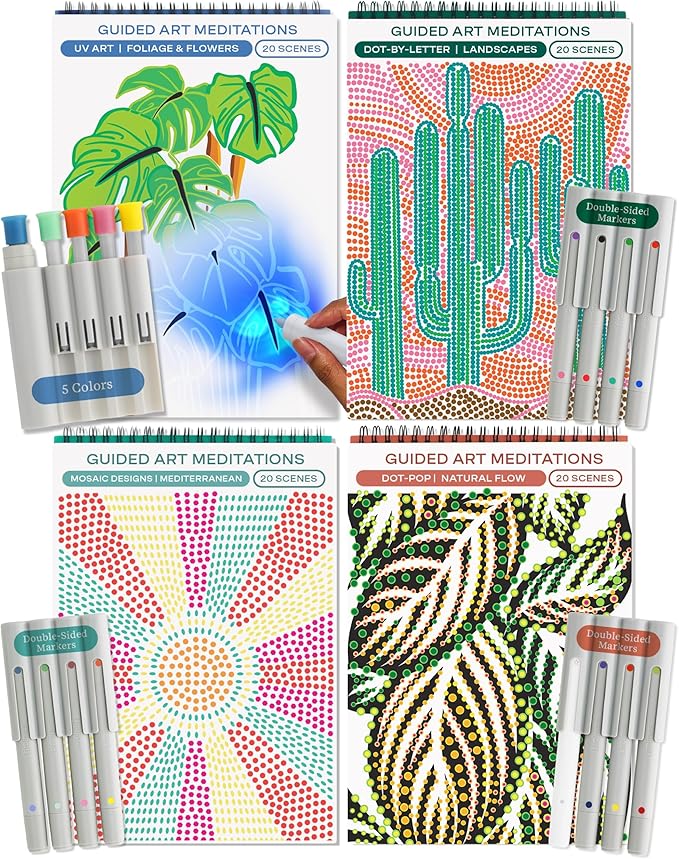 Lifelines FlowArt Activity Pad, Dot-Pop and More, Coloring Books by LifeLines