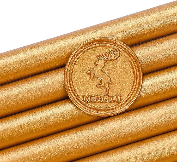 Amber Gold Wax Seal Sticks for Standard Size Hot Melting Glue Gun - Image 3