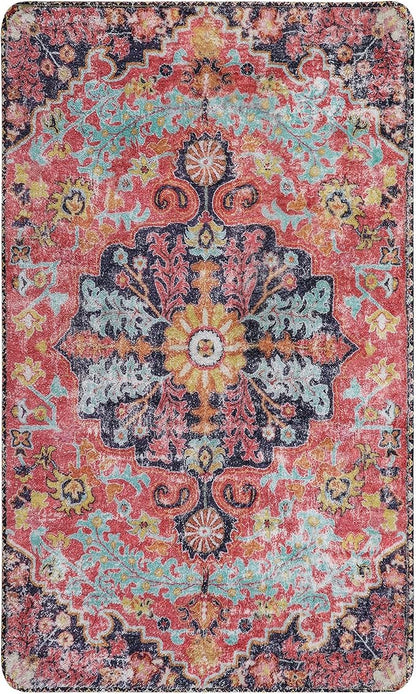 Lahome Bohemian Floral Medallion Area Rug - Image 9