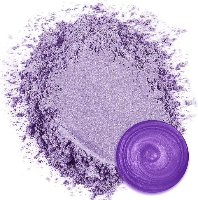 Ceya Mica Powder, 5.3oz/ 150g Pastel Purple Pearlescent Effect Colorant Pigment - Image 2