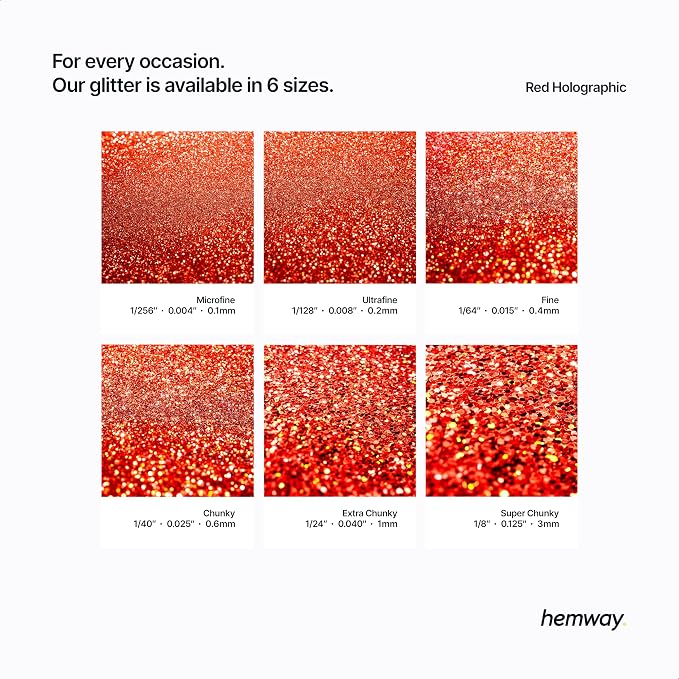 Hemway Polyurethane & Epoxy Resin Glitter 100g / 3.5oz Metallic Crystal Flake - Image 3