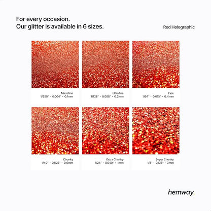 Hemway Polyurethane & Epoxy Resin Glitter 100g / 3.5oz Metallic Crystal Flake - Image 3