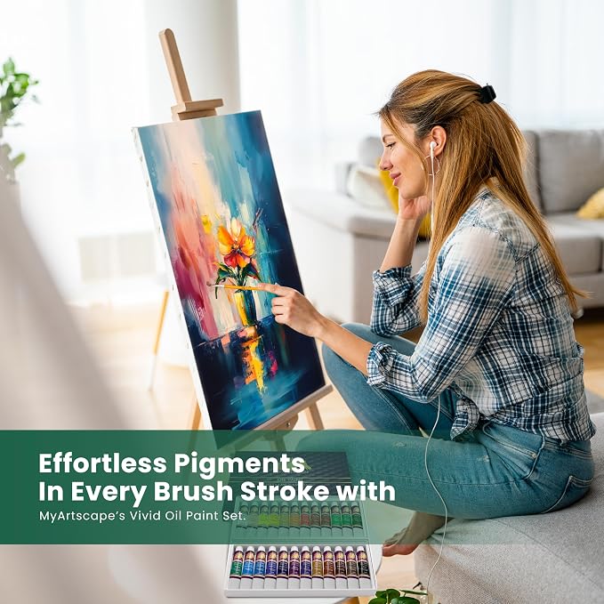 MyArtscape Oil Paint Set - 12ml x 24 Tubes - Lightfast - Heavy Body - Oil-based - Image 7