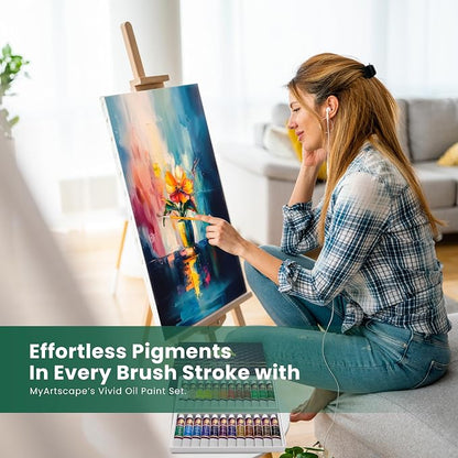 MyArtscape Oil Paint Set - 12ml x 24 Tubes - Lightfast - Heavy Body - Oil-based - Image 7