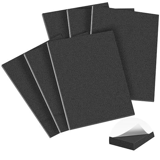 MYFAMIREA 6 PCS Adhesive Foam Padding Sheets Closed Cell Self Adhesive Sticky by MYFAMIREA