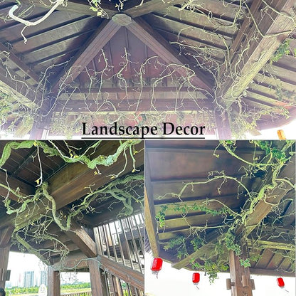 118 inch Big Artificial Green Tree Branches Ivy Grapevine Garland Fake Tree - Image 3