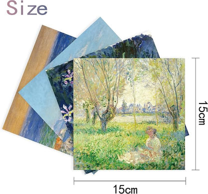 Origami Paper Kit 50 Sheets 6 Inch Square Double Sided Color 10 Vivid Colors - Image 3