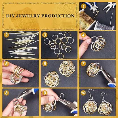 BENECREAT 9 10 12 15 17 18 20 Gauge Gold Aluminum Wire Anodized Jewelry Craft - Image 5