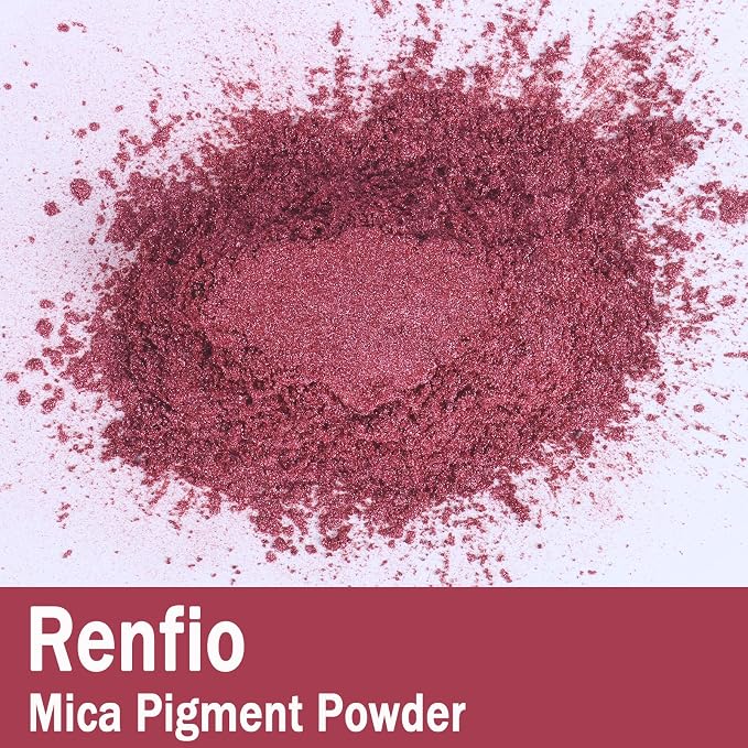 Renfio 100g Mica Powder Pigment, Metallic Natural Dye Mineral Pearl Shimmer - Image 2