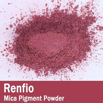 Renfio 100g Mica Powder Pigment, Metallic Natural Dye Mineral Pearl Shimmer - Image 2