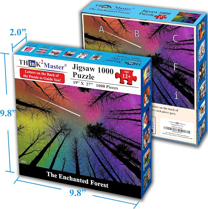 Think2Master Hard Impossible Challenging The Enchanted Forest 1000 Pieces Large - Image 5