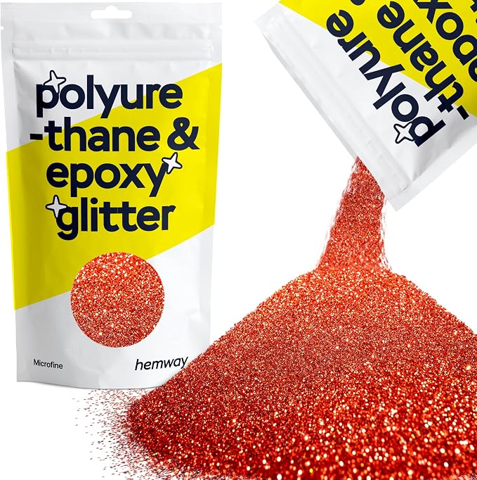 Hemway Polyurethane & Epoxy Resin Glitter 100g / 3.5oz Metallic Crystal Flake by Hemway