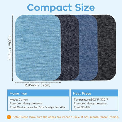 HTVRONT Iron on Patches for Clothing Repair, Cotton Patches Iron on - Image 2