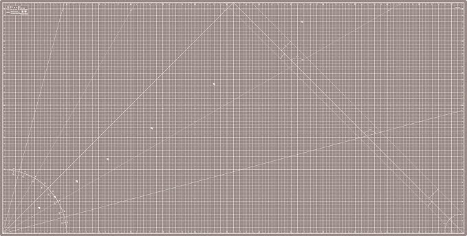 Elan Cutting Mat 36x72 Black & Taupe, Extra Large Self Healing Cutting Mat 36 x - Image 2