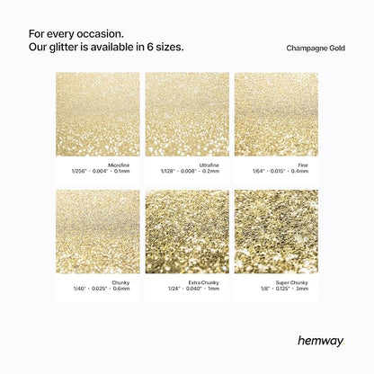 Hemway Polyurethane & Epoxy Resin Glitter 100g / 3.5oz Metallic Crystal Flake - Image 3