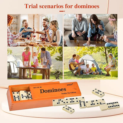 Smilejoy Dominos Set for Adults -Jumbo Size Dominoes Double Six Edition- - Image 8