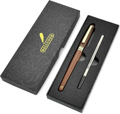 BEILUNER Luxury Personalized Wood Ballpoint Pen Writing Set, Walnut-Elegant - Image 9