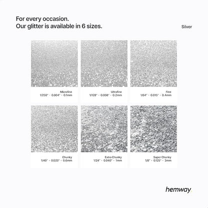 Hemway Polyurethane & Epoxy Resin Glitter 100g / 3.5oz Metallic Crystal Flake - Image 3