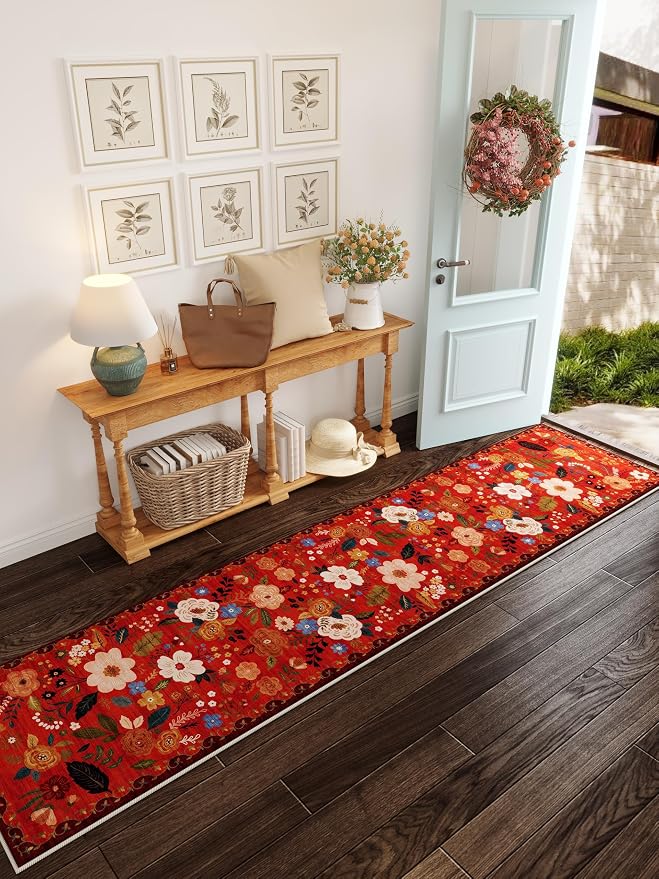 Rugcomf Runners for Hallways Kitchen Runner Rug Non Slip 2'x 10' Long Washable by Rugcomf