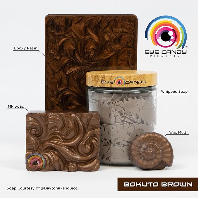 Eye Candy Premium Mica Powder Pigment “Bokuto Brown” Multipurpose DIY Arts and - Image 2