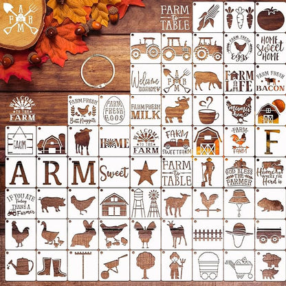 Small Stencils for Painting on Wood Reusable, 3 Inch Reusable Stencil for Craft - Image 8