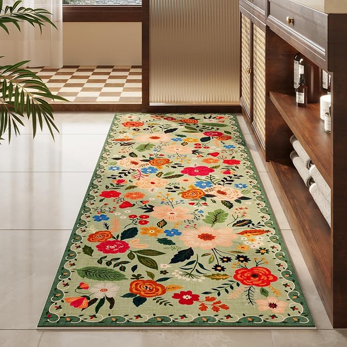 Rugcomf Runners for Hallways Kitchen Runner Rug Non Slip 2'x 10' Long Washable - Image 8