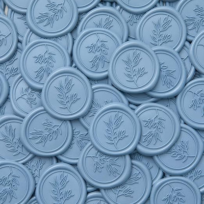 PONATIA Dusty Blue Wax Seal Stickers - Image 3