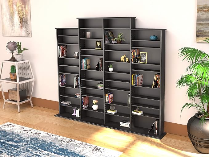 Prepac 4 Column Tall Cabinet Media Storage, 73.5" Wide - Image 2