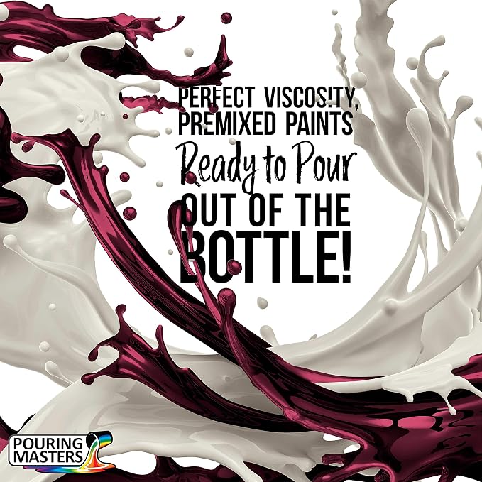 Pouring Masters Romance Novel Red Ready to Pour Acrylic Pouring Paint - Image 2
