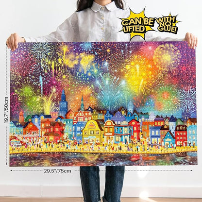 MOMIBOOK Puzzles for Adults 1000 Pieces Jigsaw Puzzles of Fireworks are Gorgeous - Image 2
