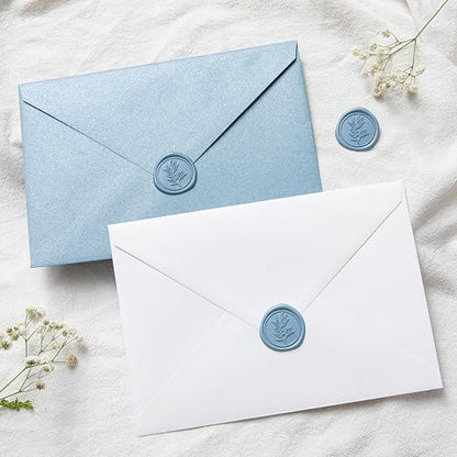 PONATIA Dusty Blue Wax Seal Stickers - Image 5