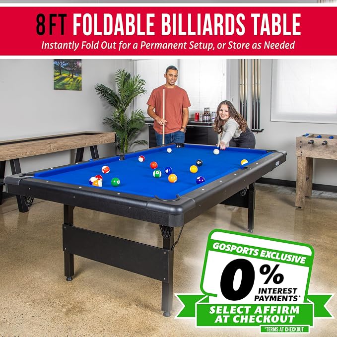GoSports 6, or 8 ft Billiards Tables - Image 2