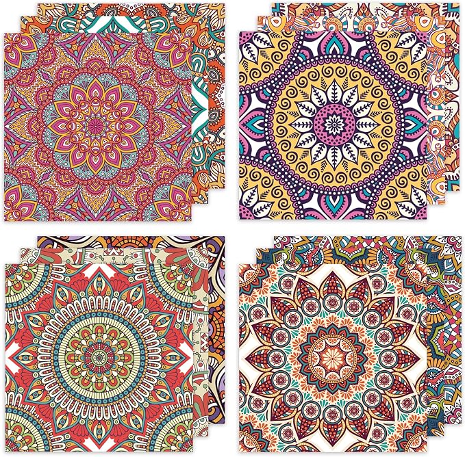 24 Sheets 12 Designs Scrapbook Paper Pad, Scrapbooking DIY Decorative - Image 6
