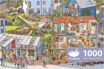 MOMIBOOK Puzzles for Adults 1000 Piece Jigsaw Puzzles of Wonderful! A Big Family by MOMIBOOK