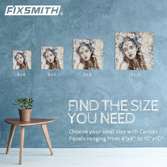 FIXSMITH Canvas Boards for Painting, 32 Pack, 100% Cotton Primed Canvas Panels - Image 7