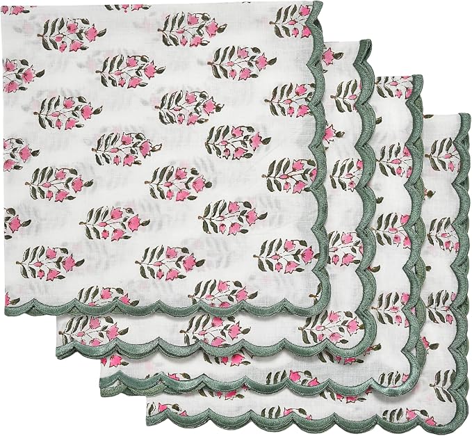 Embroidery Napkins Kitchen Towels Table Decor Table Linen Cotton Napkins Cloth by Ridhi
